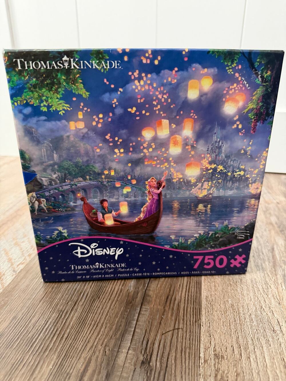 Disney Tangled 750-Piece Jigsaw Puzzle featuring artwork by Thomas Kinkade Ceaco